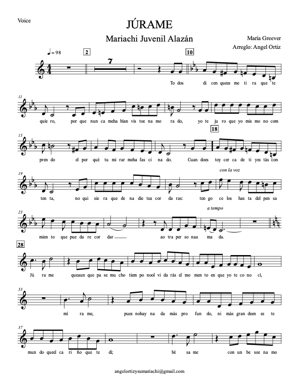 La imagen puede contener una previsualizacion de una partitura